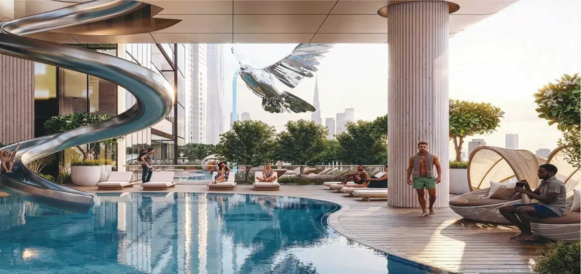 Sobha One World Swimming Pool View