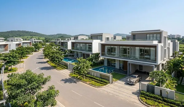 Landscaped villa community representing the best places to buy villas in Bangalore