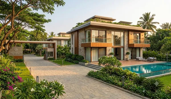 Elegant villa exterior representing a new villa project in Bangalore