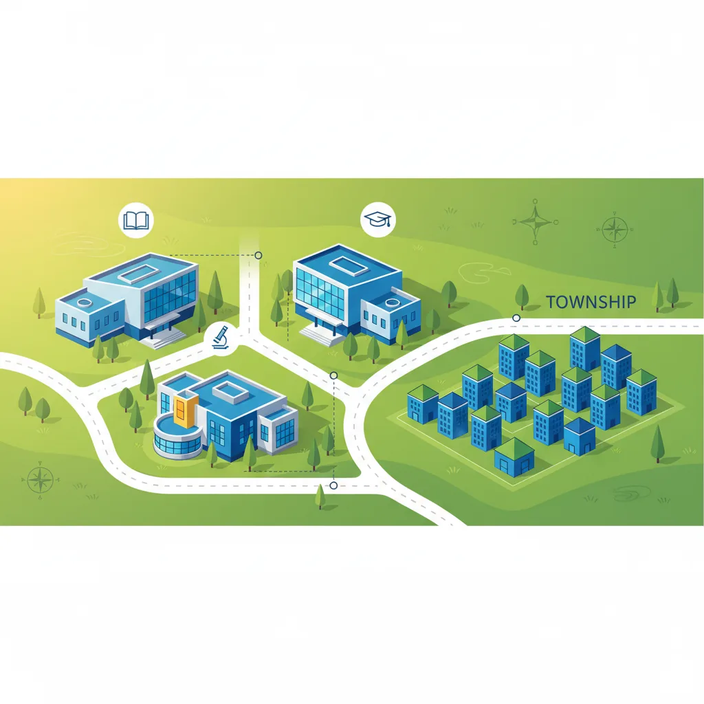 Schools Near Sobha One World - Educational infographic showing modern school campuses near the residential township