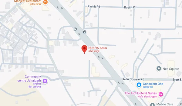 Sobha Altus Location Map