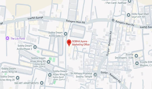 Sobha Ayana Location Map