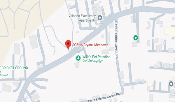 Sobha Crystal Meadows Location Map