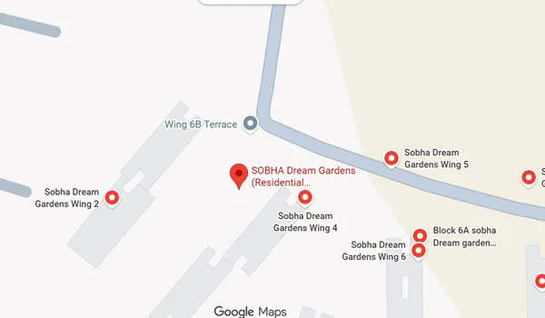 Sobha Dream Gardens Location Map