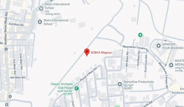 Sobha Magnus Location Map