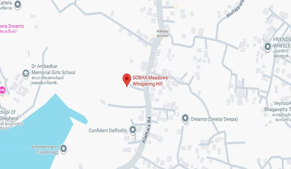 Sobha Meadows Whispering Hill Location Map