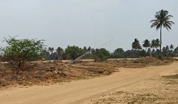 Wide angle view of the expansive cleared terrain at the Sobha One Residences property location
