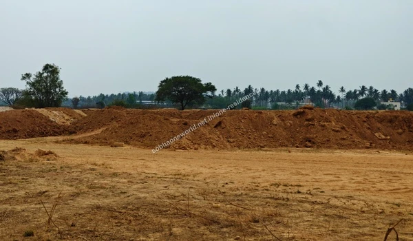 Early stage preparation of the internal road layouts and plot divisions at Sobha One Residences
