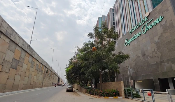 The grand entryway to established commercial sectors offering premium career hubs near Sobha One World