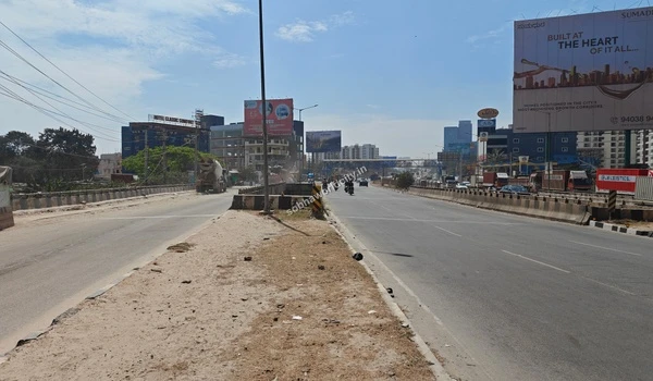 Scenic view of the Hoskote highway approaching the main entrance of the Sobha One World project