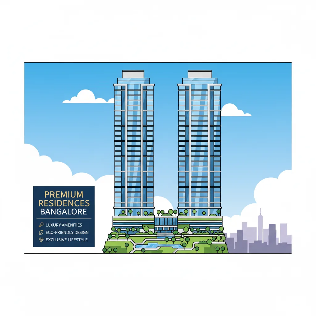Modern luxury residential high-rise towers at Sobha One World real estate development in Bangalore
