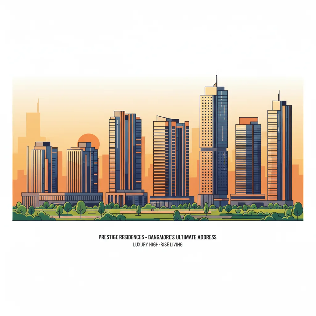 Sobha One World Pre Launch - Modern luxury residential high-rise towers at golden hour with lush landscaped gardens