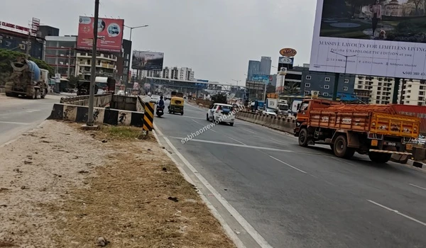 Prime road connectivity showcasing the route to KR Puram from the main Sobha One World project landscape