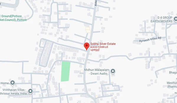 Sobha Silver Estate  Location Map