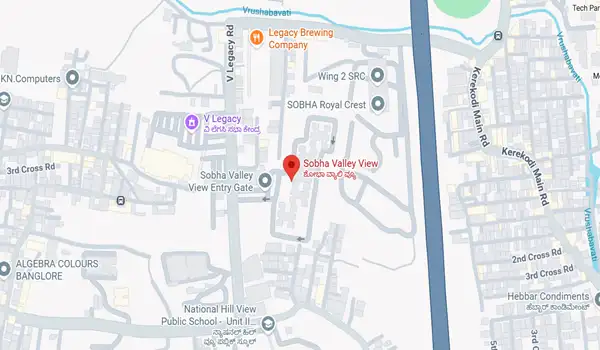 Sobha Valley View Location Map