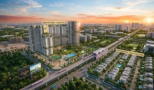 Skyline of upcoming Sobha projects in East Bangalore 2026